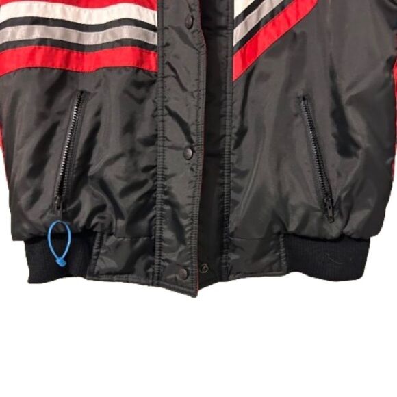 Vintage Choko Ladies Size Medium Black And Red Coat - Picture 4 of 8